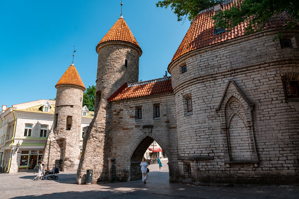 Viru Gate in Tallinn, Estonia