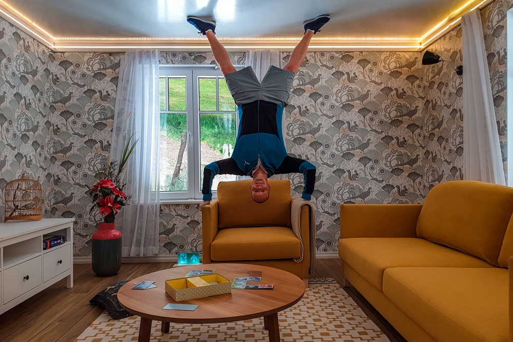 Upside Down Livingroom Inside Upside Down House