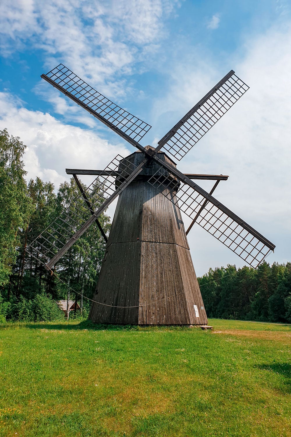 Wooden Windmill at Estonian Open Air Museum