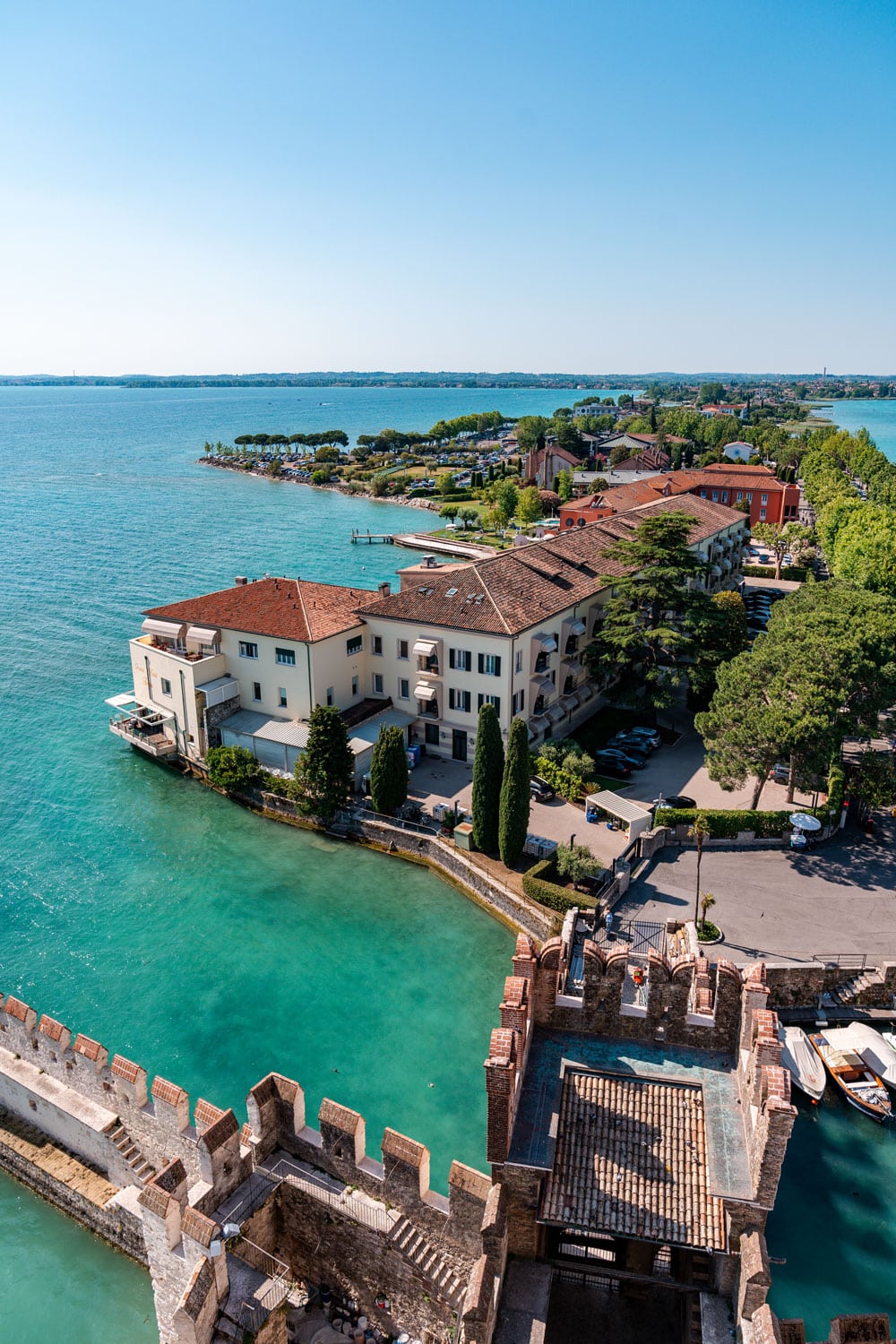 Italian Town Sirmione at Lake Garda