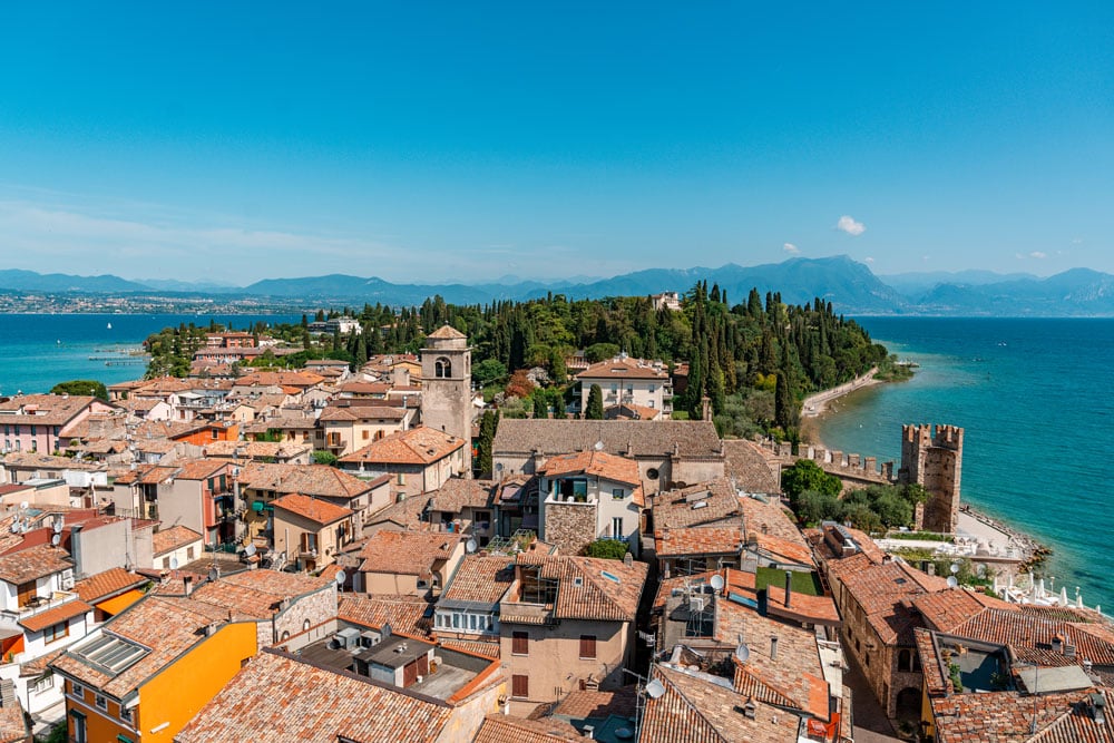 Sirmione Old Town Seen from the Castle