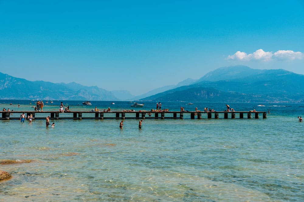 Beautiful Crystal Clear Water at Lake Garda