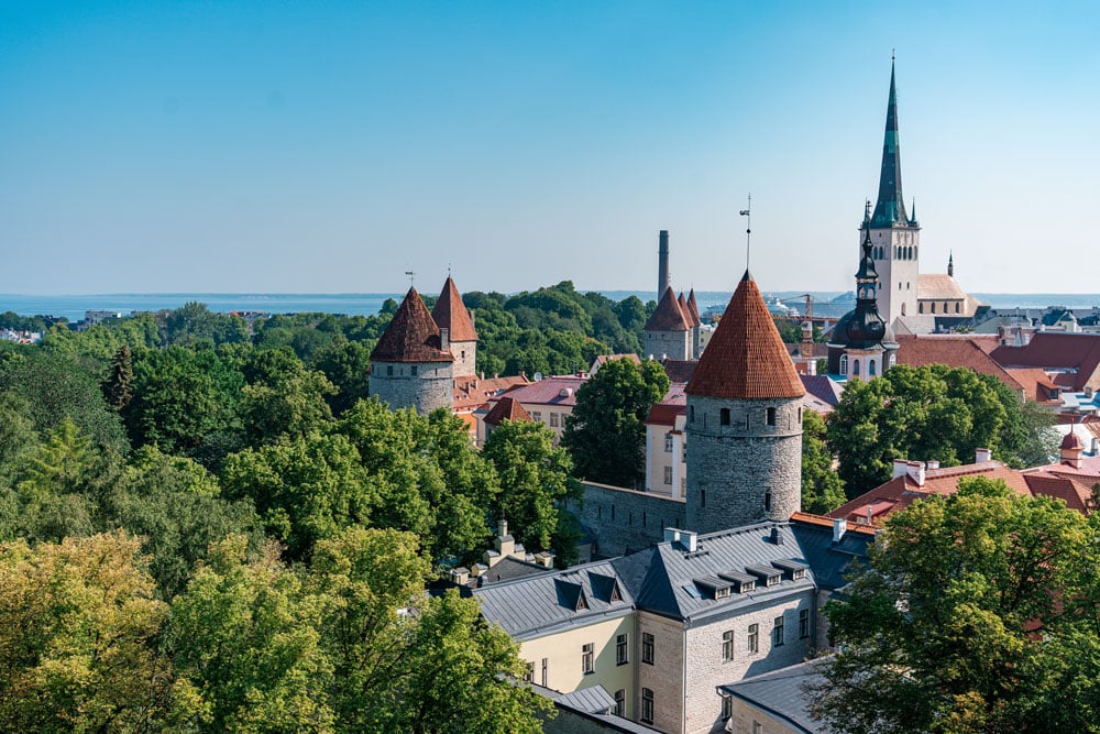 Tallinn City View from Patkuli Viewing Platform