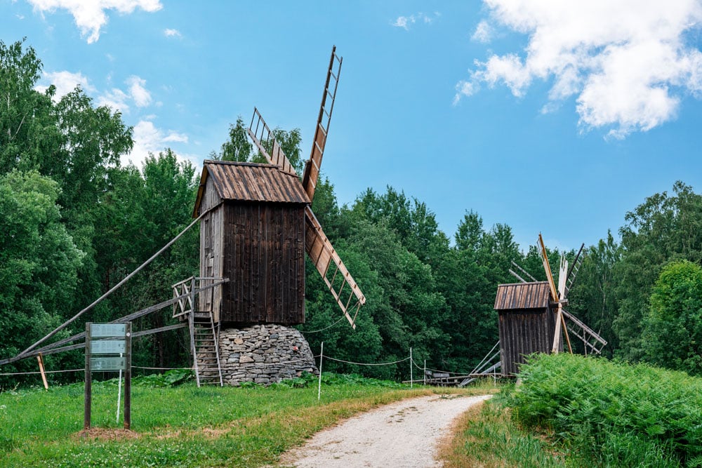 Windmills at Estonian Open Air Museum