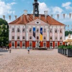 Tartu Town Hall Square and Tartu Town Hall