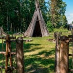 Wooden Tipi at Mõniste Rural Life Museum