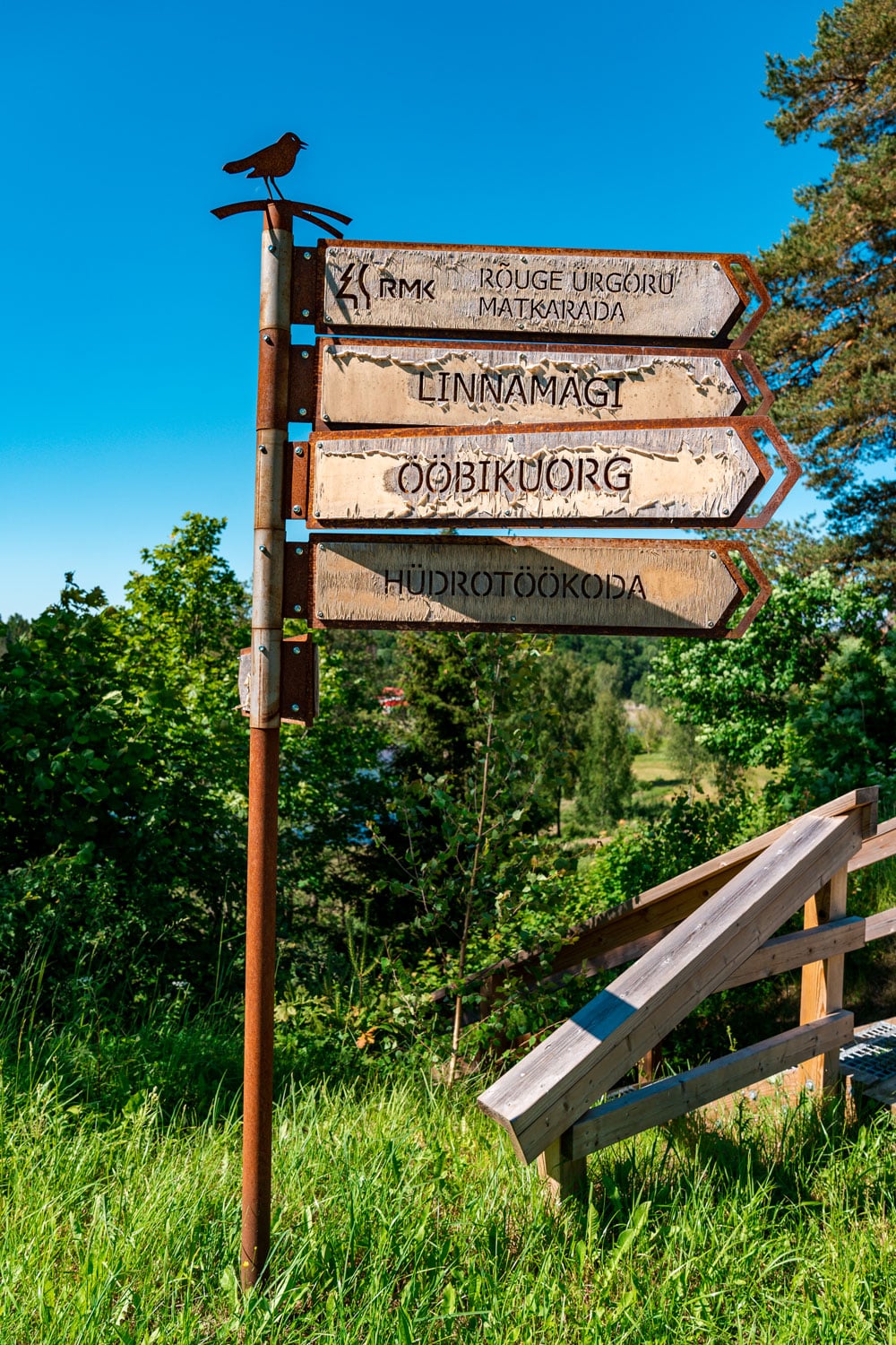 Visitor Information Signpost Neat Pesapuu Watchtower