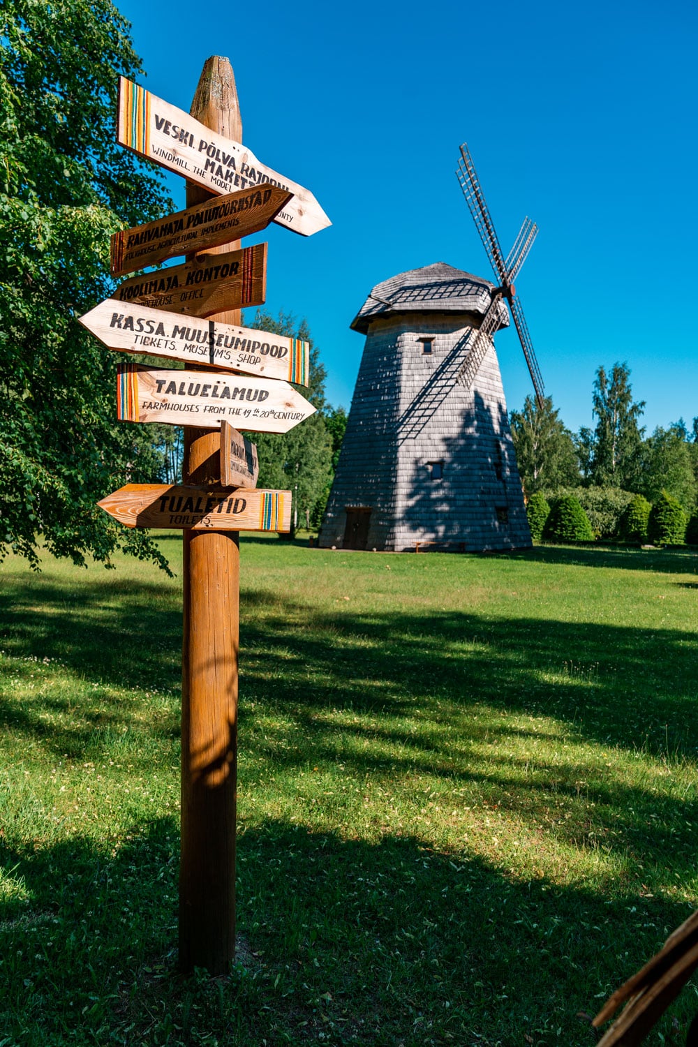 Windmill at Karilatsi Open Air Museum
