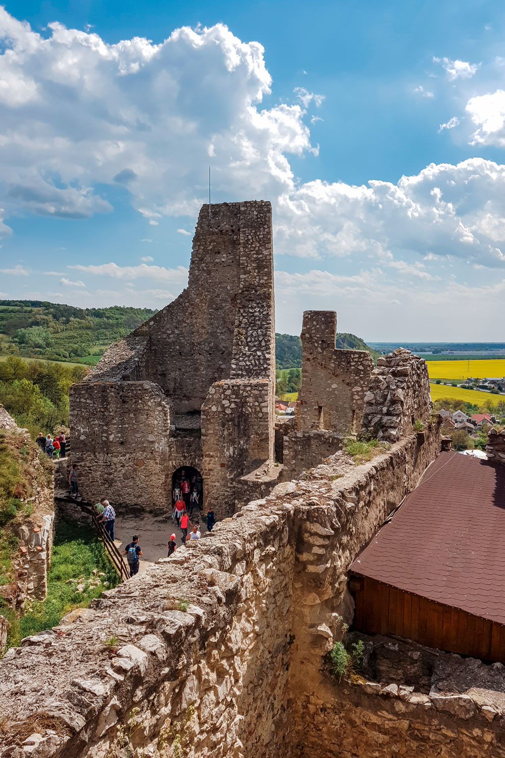 Remaining castle walls