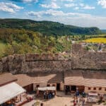 Beckov Castle courtyard and views