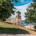 Trencin Castle clock tower