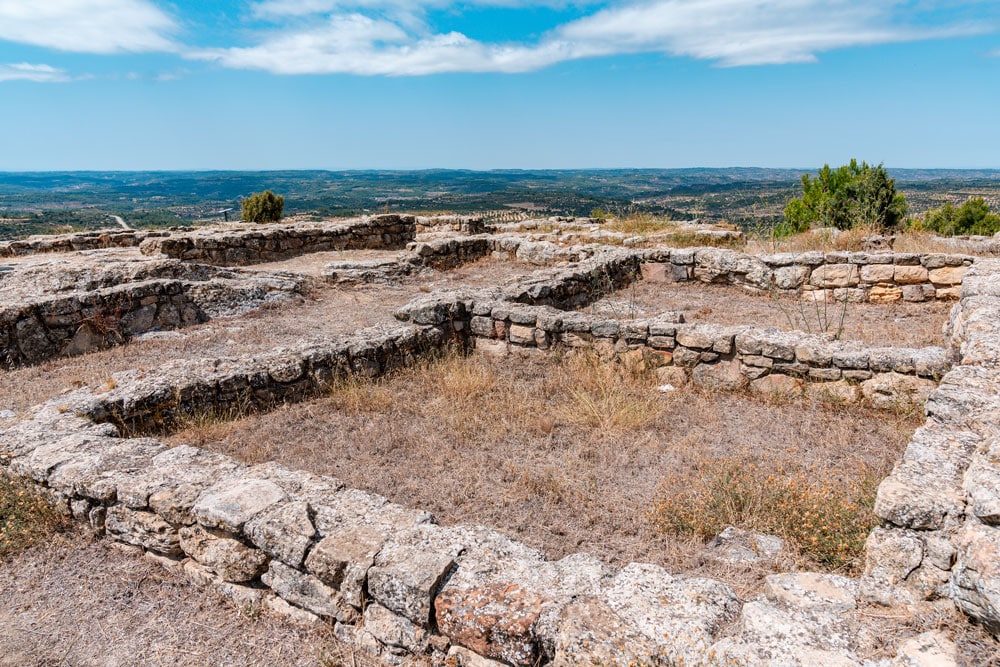 Ruins of San Antonio Iberian village near Calaceite, Matarrana.