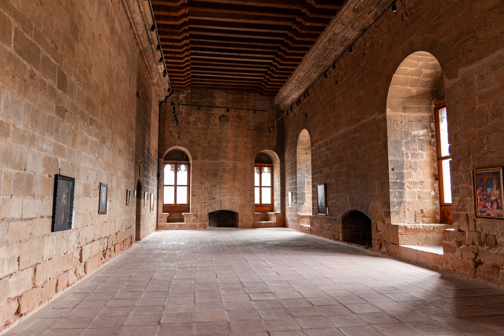 Valderrobres castle interior.