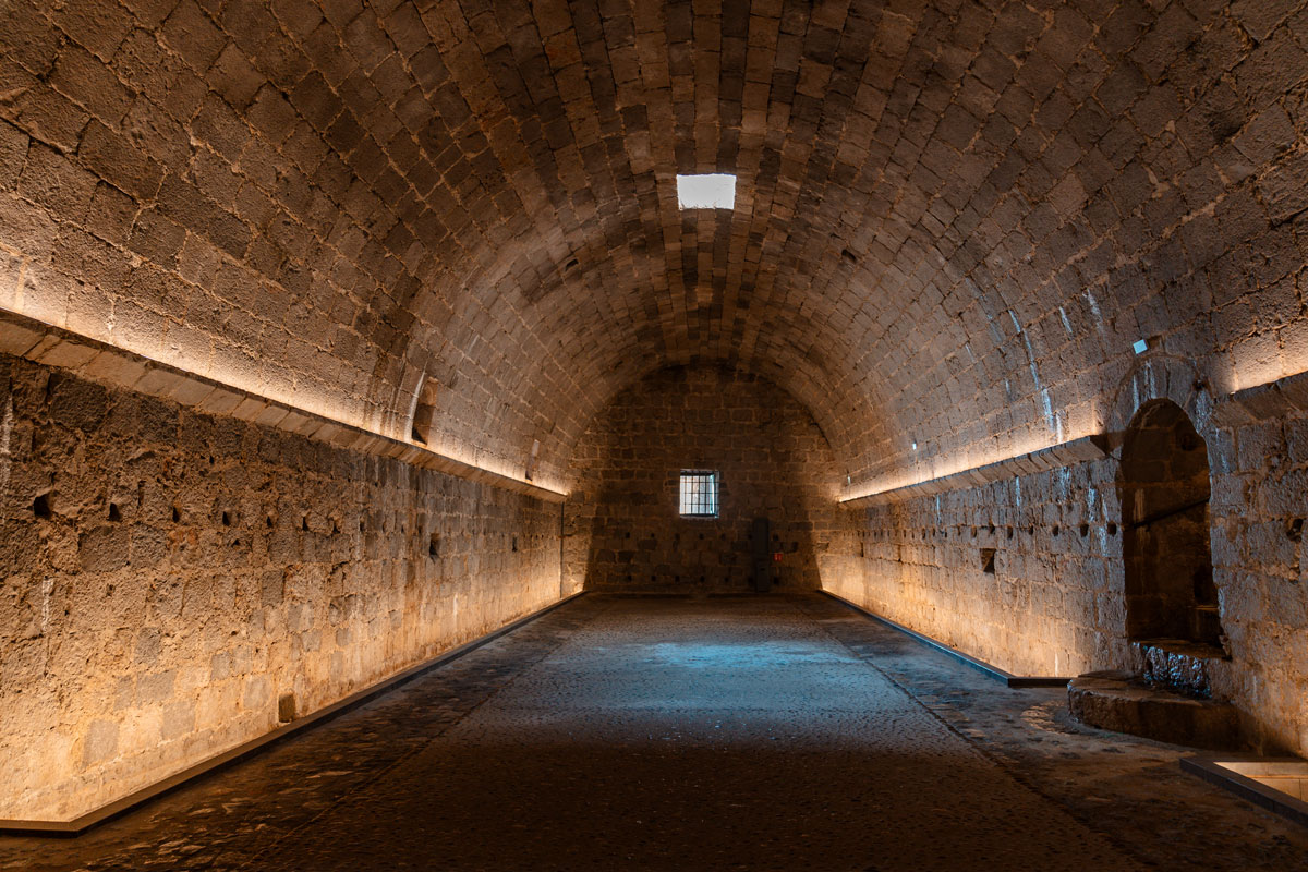 Interior of Peniscola Castle.