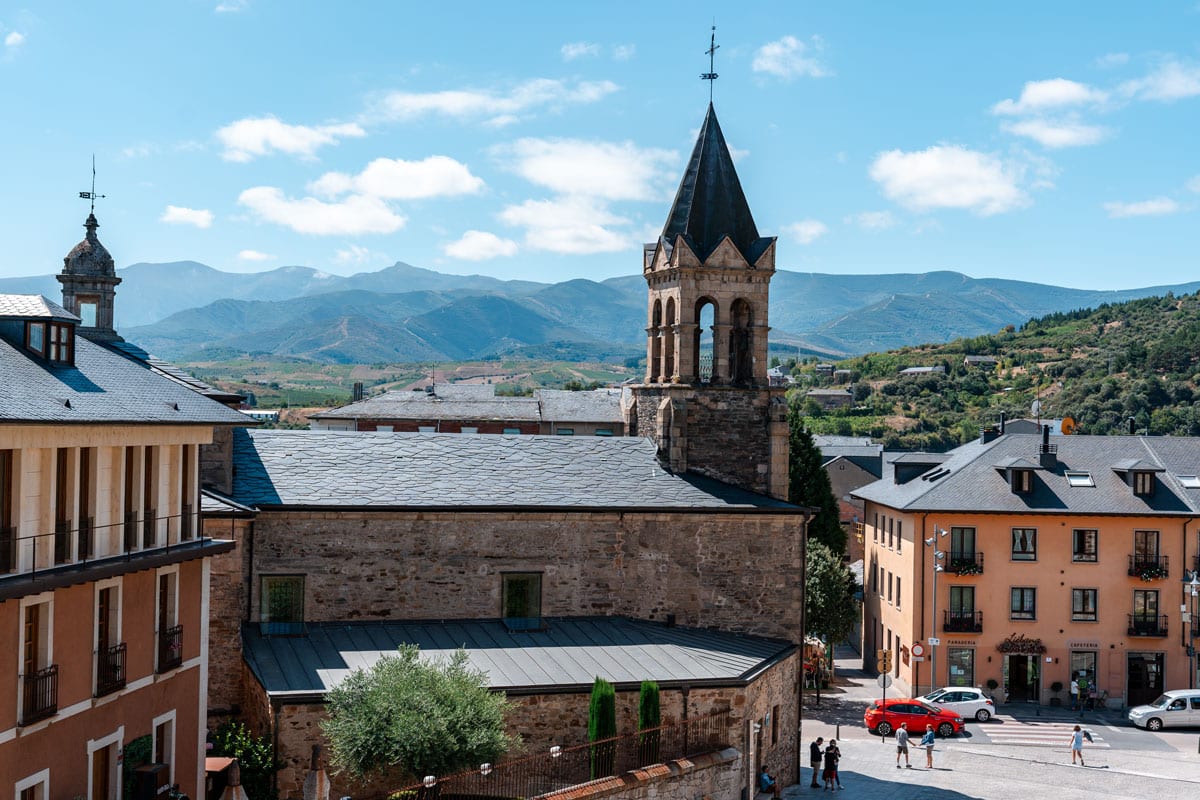 View from castle to St. Andrew's Church.