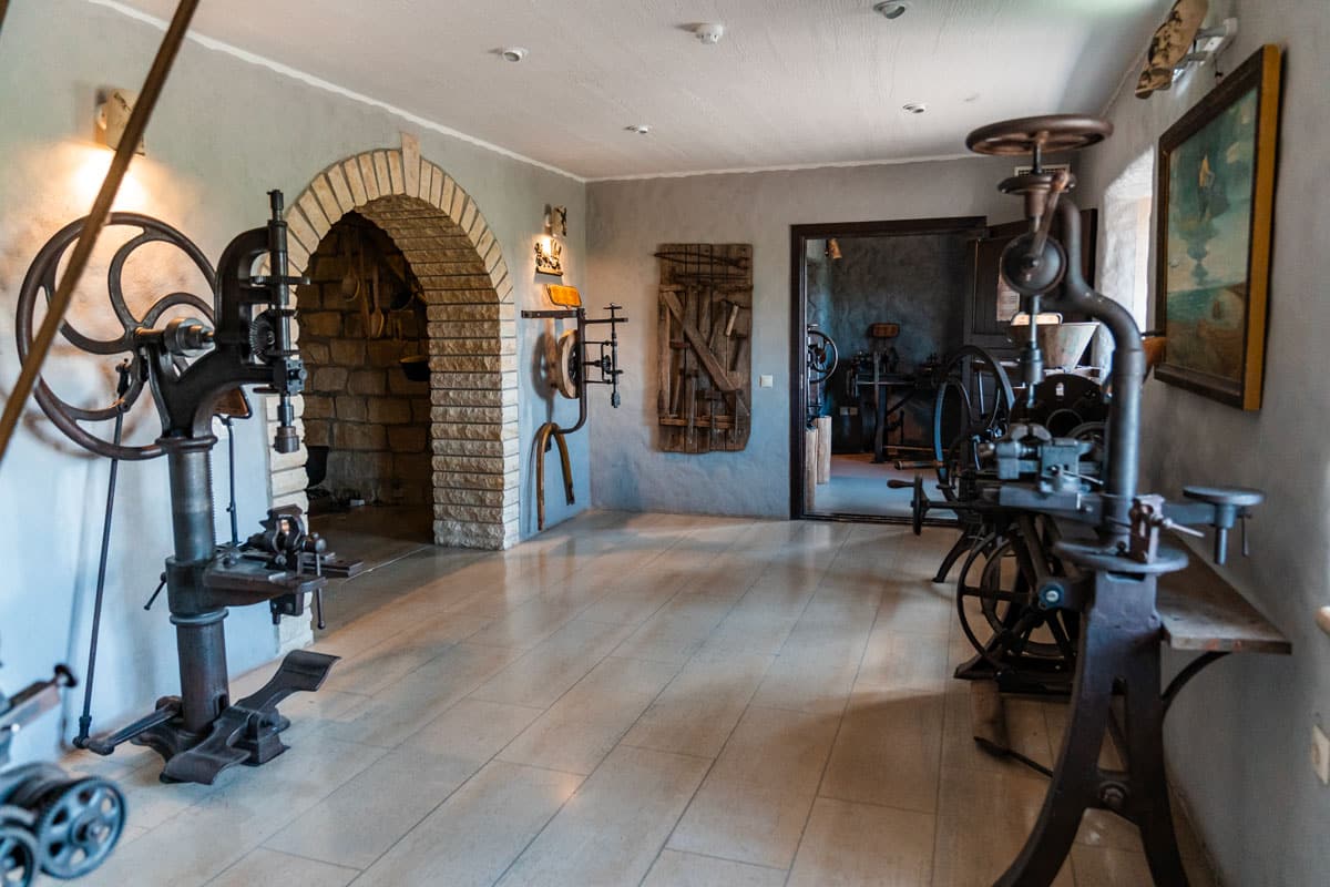 Interior of the Angla Windmills and Heritage Center.