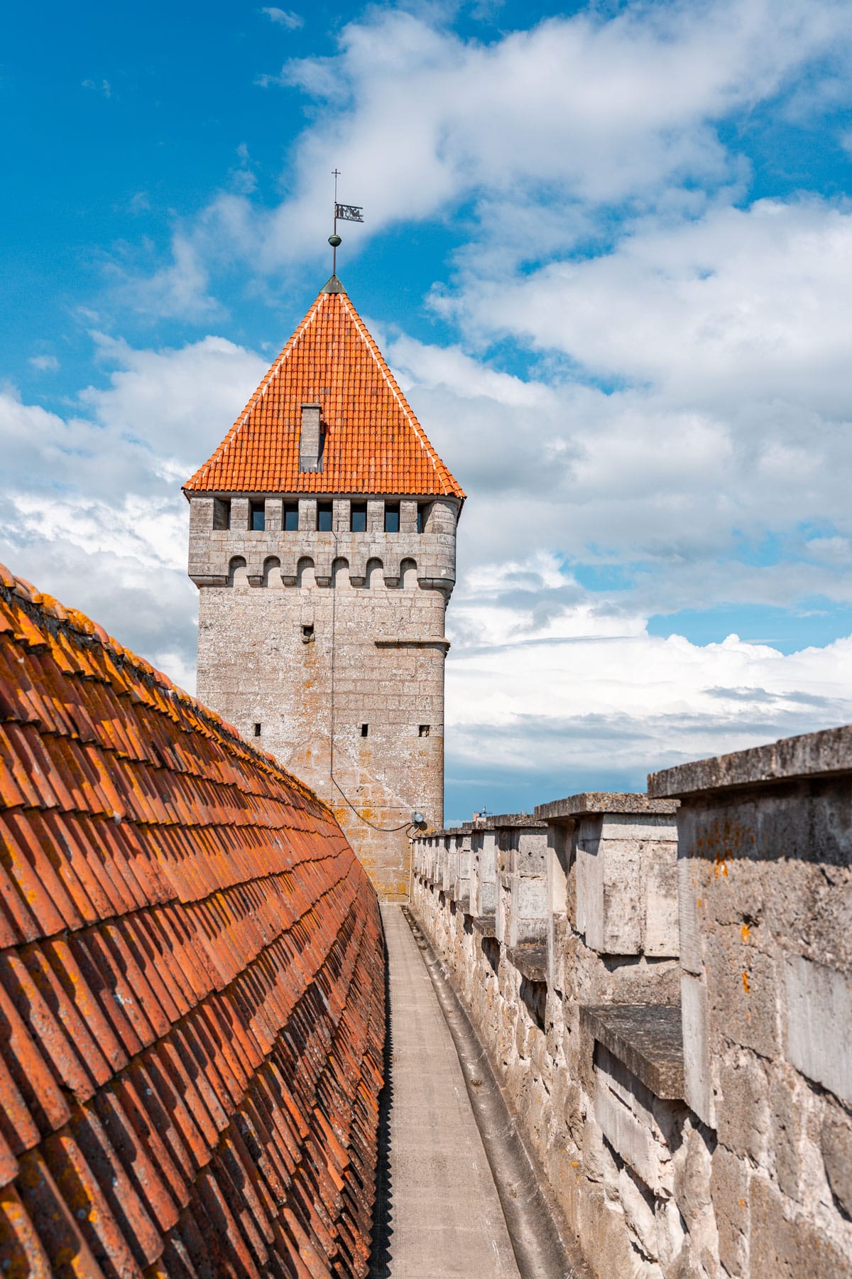 Kuressaare Castle fortress tower amd walls.