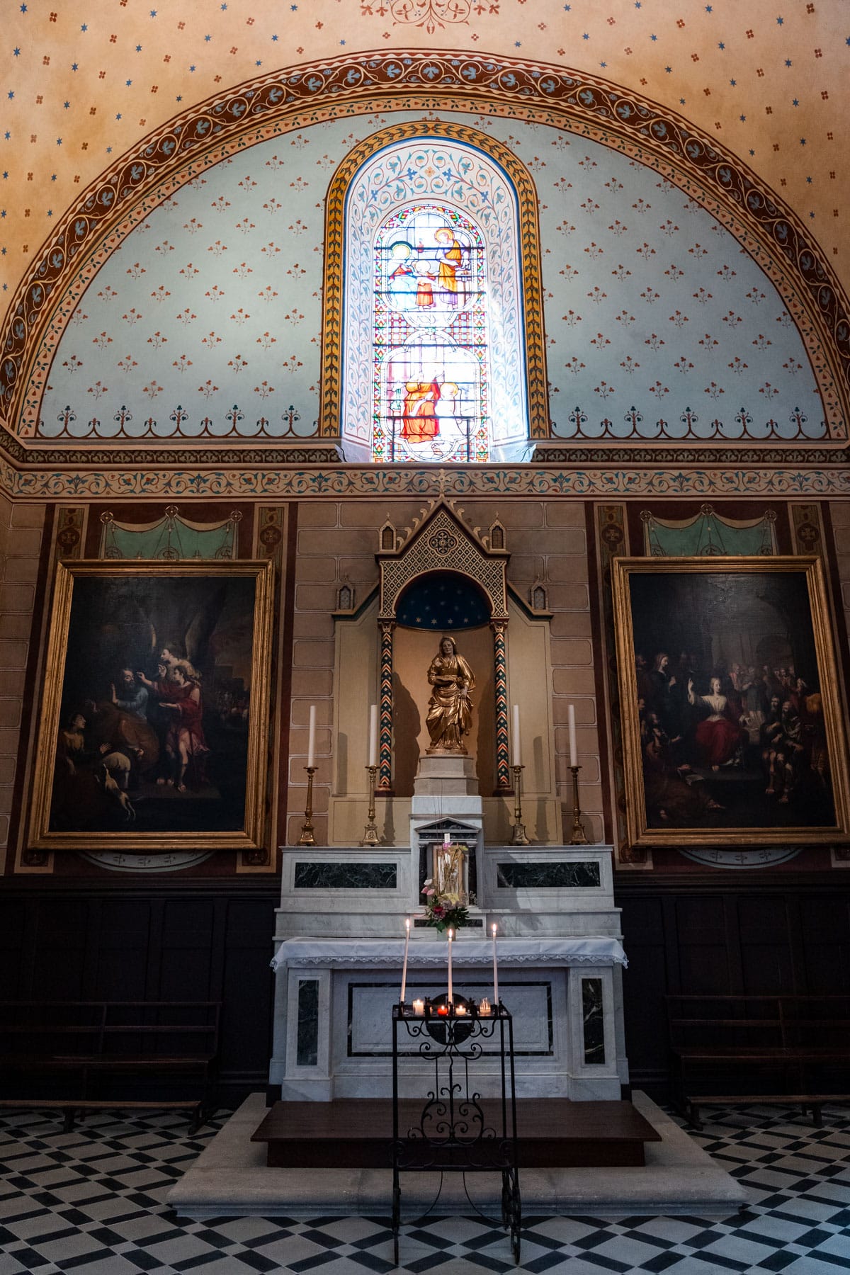 Interior of the Cathedral of Notre-Dame-de-Nazareth in Orange, France.