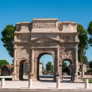 Triumphal Arch in Orange, Provence, France.