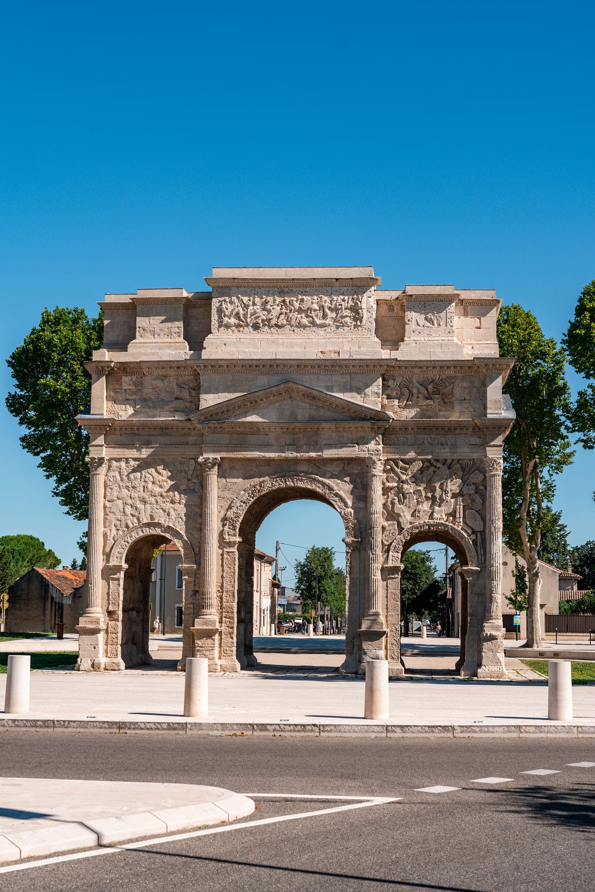 Triumphal Arch in Orange, Provence, France.